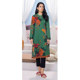 LimeLight Summer 1Pcs Unstitched Kurti - Dark Green, Women, Unstitched Kurti, Limelight, Chase Value