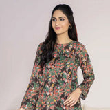 LimeLight Summer 1Pcs Unstitched Kurti - Brown, Women, Unstitched Kurti, Limelight, Chase Value