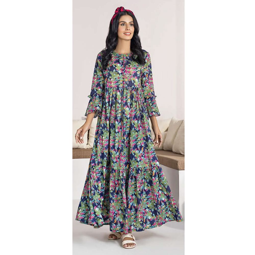 LimeLight Summer 1Pcs Unstitched Kurti - Blue, Women, Unstitched Kurti, Limelight, Chase Value