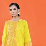 LimeLight Summer 1Pcs Unstitched Kurti - Neon Green, Women, Unstitched Kurti, Limelight, Chase Value