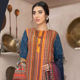 LimeLight Summer 2Pcs Unstitched Suit - Blue, Women, 2Pcs Shalwar Suit, Limelight, Chase Value