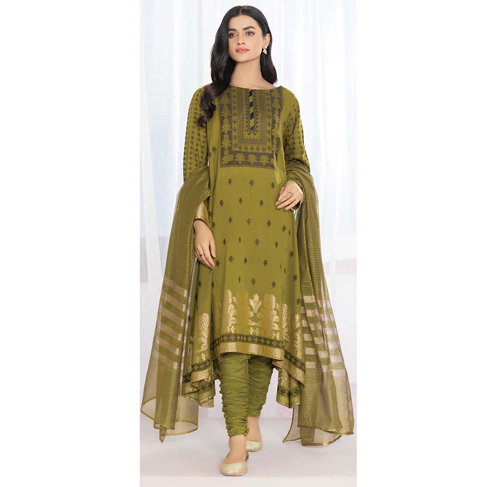 LimeLight Summer 2Pcs Unstitched Suit - Green, Women, 2Pcs Shalwar Suit, Limelight, Chase Value