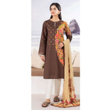 LimeLight Summer 2Pcs Unstitched Suit - Brown, Women, 2Pcs Shalwar Suit, Limelight, Chase Value