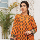 LimeLight Summer 2Pcs Unstitched Suit - Orange, Women, 2Pcs Shalwar Suit, Limelight, Chase Value