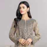LimeLight Summer 2Pcs Unstitched Suit - Beige, Women, 2Pcs Shalwar Suit, Limelight, Chase Value