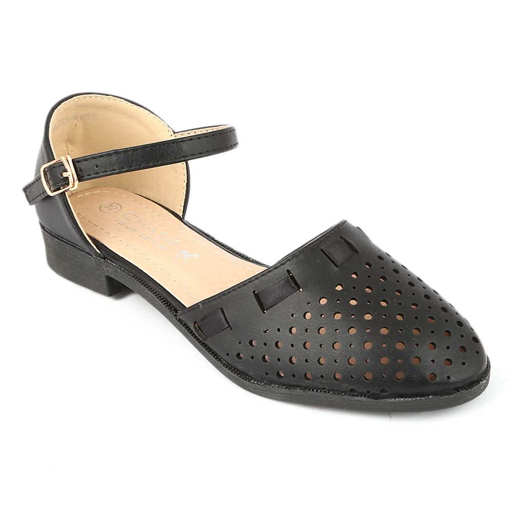 Girls Fancy Pumps (K101) - Black, Kids, Pump, Chase Value, Chase Value