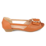 Girls Fancy Pumps (M531-7) - Camel, Kids, Pump, Chase Value, Chase Value