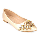 Girls Fancy Pumps (M662-K146) - Golden, Kids, Pump, Chase Value, Chase Value