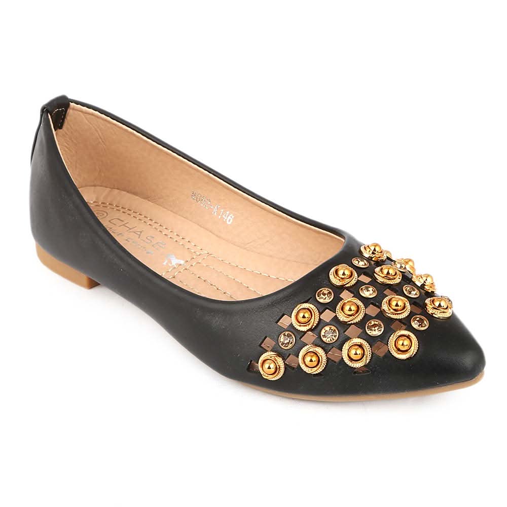 Girls Fancy Pumps (M662-K146) - Black, Kids, Pump, Chase Value, Chase Value