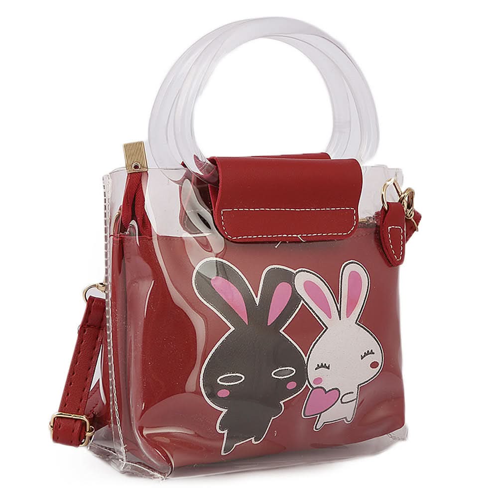 Girls Shoulder Bag 003 - Maroon, Kids, Kids Bags, Chase Value, Chase Value