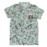 Boys Polo Half Sleeves T-Shirt - Cyan, Kids, Boys T-Shirts, Chase Value, Chase Value