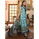 Monsoon Printed Lawn 3 Pcs Unstitched Suit - 4, Women, 3Pcs Shalwar Suit, Al-Zohaib Textiles, Chase Value