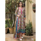 Monsoon Printed Lawn 3 Pcs Unstitched Suit - 4, Women, 3Pcs Shalwar Suit, Al-Zohaib Textiles, Chase Value
