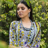 Monsoon Printed Lawn 3 Pcs Unstitched Suit - 4, Women, 3Pcs Shalwar Suit, Al-Zohaib Textiles, Chase Value