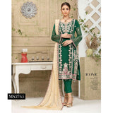 Luxury Embroidered Chiffon Semi-Stitched Suit - MS-2765, Women, 3Pcs Shalwar Suit, Rana Arts, Chase Value