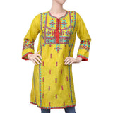 Women's Embroidered Jhabla - Yellow, Women, T-Shirts And Tops, Chase Value, Chase Value