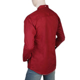 Men's Casual Shirt - Maroon, Men, Shirts, Chase Value, Chase Value