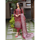 Misha Viscose Embroidered Unstitched 3Pcs Suit - D-6, Women, 3Pcs Shalwar Suit, Schick Creation, Chase Value