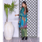 Schick Mushk Chickenkari Boring Lawn Collection 3 Pcs Un-Stitched Suit - 10, Women, 3Pcs Shalwar Suit, MI Creation, Chase Value