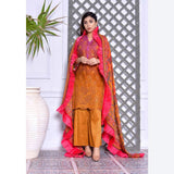 Schick Mushk Chickenkari Boring Lawn Collection 3 Pcs Un-Stitched Suit - 3, Women, 3Pcs Shalwar Suit, MI Creation, Chase Value