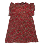 Girls Woven Half Sleeves Top - Maroon, Kids, Tops, Chase Value, Chase Value