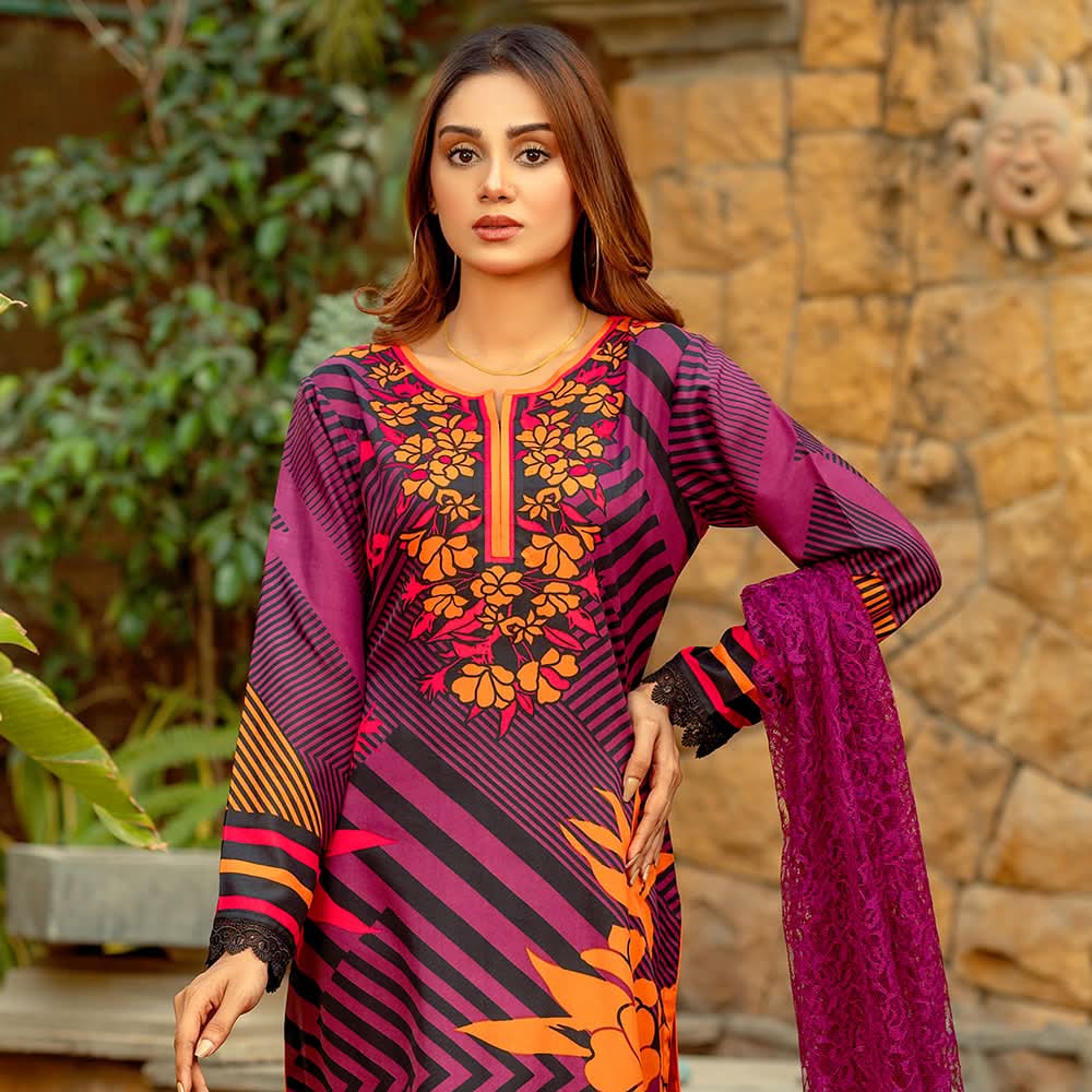 Sunaina Malai Unstitched 3Pcs Suit - 2205, Women, 3Pcs Shalwar Suit, Chase Value, Chase Value