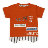 Boys Half Sleeves T-Shirt - Rust, Kids, Boys T-Shirts, Chase Value, Chase Value