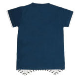 Boys Half Sleeves T-Shirt - Steel Blue, Kids, Boys T-Shirts, Chase Value, Chase Value