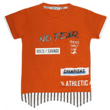 Boys Half Sleeves T-Shirt - Rust, Kids, Boys T-Shirts, Chase Value, Chase Value