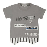 Boys Half Sleeves T-Shirt - Grey, Kids, Boys T-Shirts, Chase Value, Chase Value