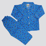 Boys Full Sleeves Night Suit - Blue, Kids, Boys Sets And Suits, Chase Value, Chase Value