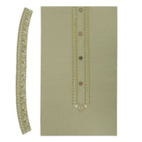 Men's Mashriq Embroidered Un-Stitched Suit - Olive-Green, Men, Unstitched Fabric, Chase Value, Chase Value