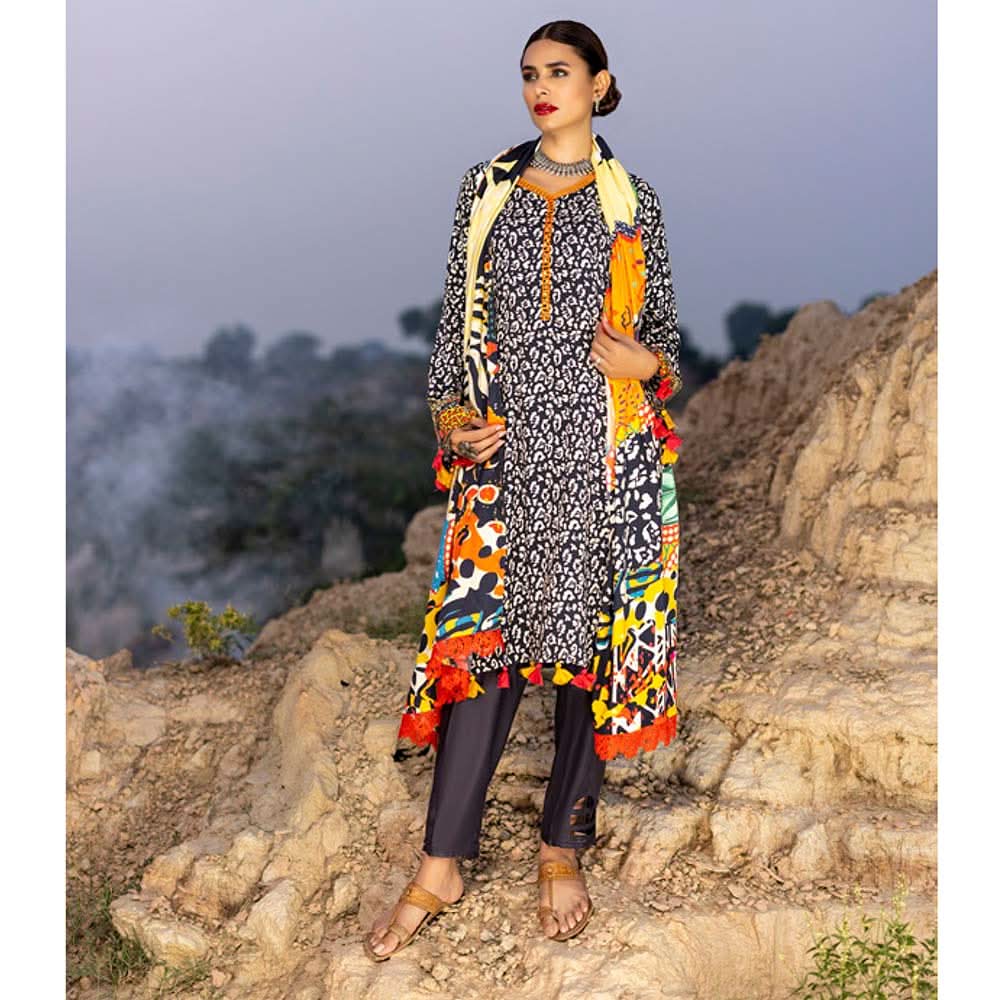 Salina Linen Unstitched 3Pcs Suit - 5, Women, 3Pcs Shalwar Suit, Regalia Textiles, Chase Value
