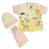 Newborn Boys Suits 3Pcs - Pink-Lemon, Kids, NB Boys Sets And Suits, Chase Value, Chase Value