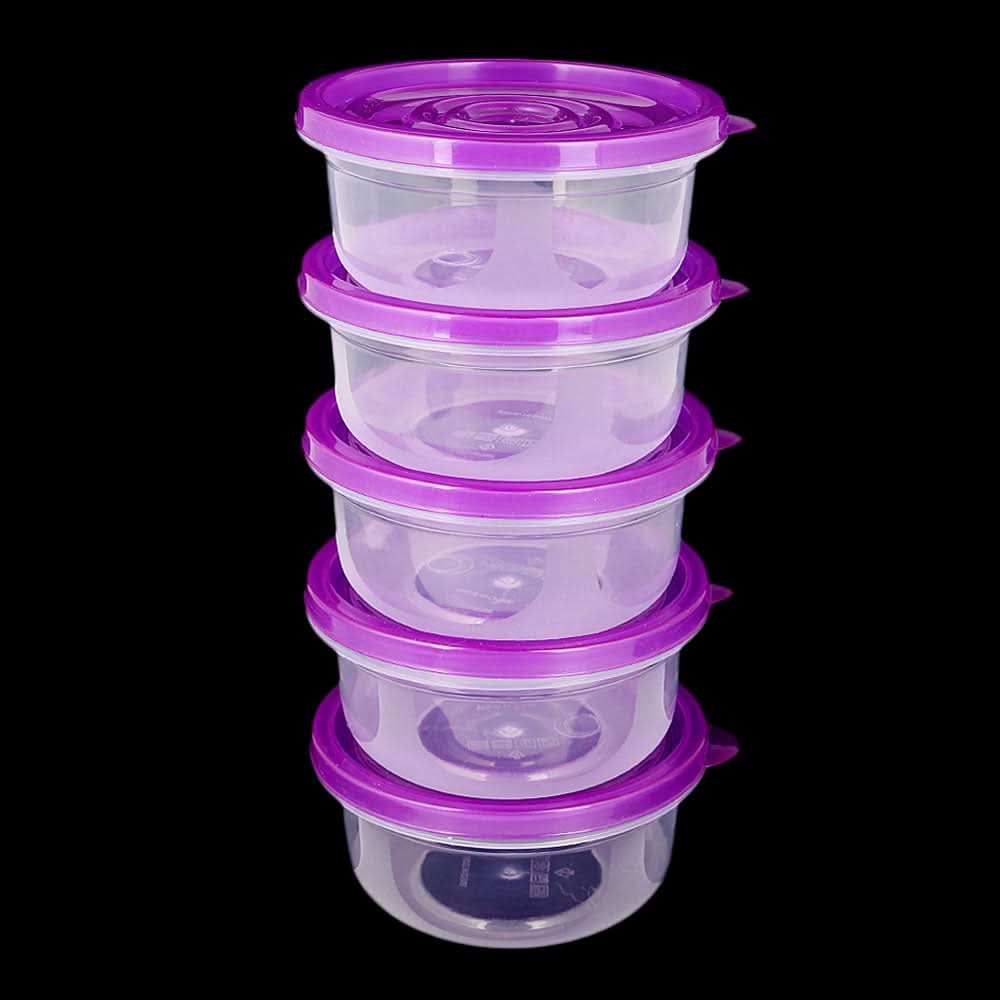 Multipurpose Storage Box 5 Pcs - Purple, Home & Lifestyle, Storage Boxes, Chase Value, Chase Value