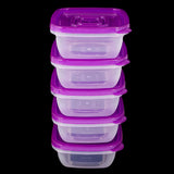 Multipurpose Storage Box 5 Pcs - Purple, Home & Lifestyle, Storage Boxes, Chase Value, Chase Value