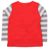 Boys Full Sleeves T-Shirt - Red, Kids, Boys T-Shirts, Chase Value, Chase Value