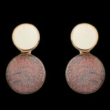 Women's Ear Tops - Peach Golden, Women, Earrings & Tops, Chase Value, Chase Value