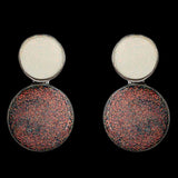 Women's Ear Tops - Peach Silver, Women, Earrings & Tops, Chase Value, Chase Value