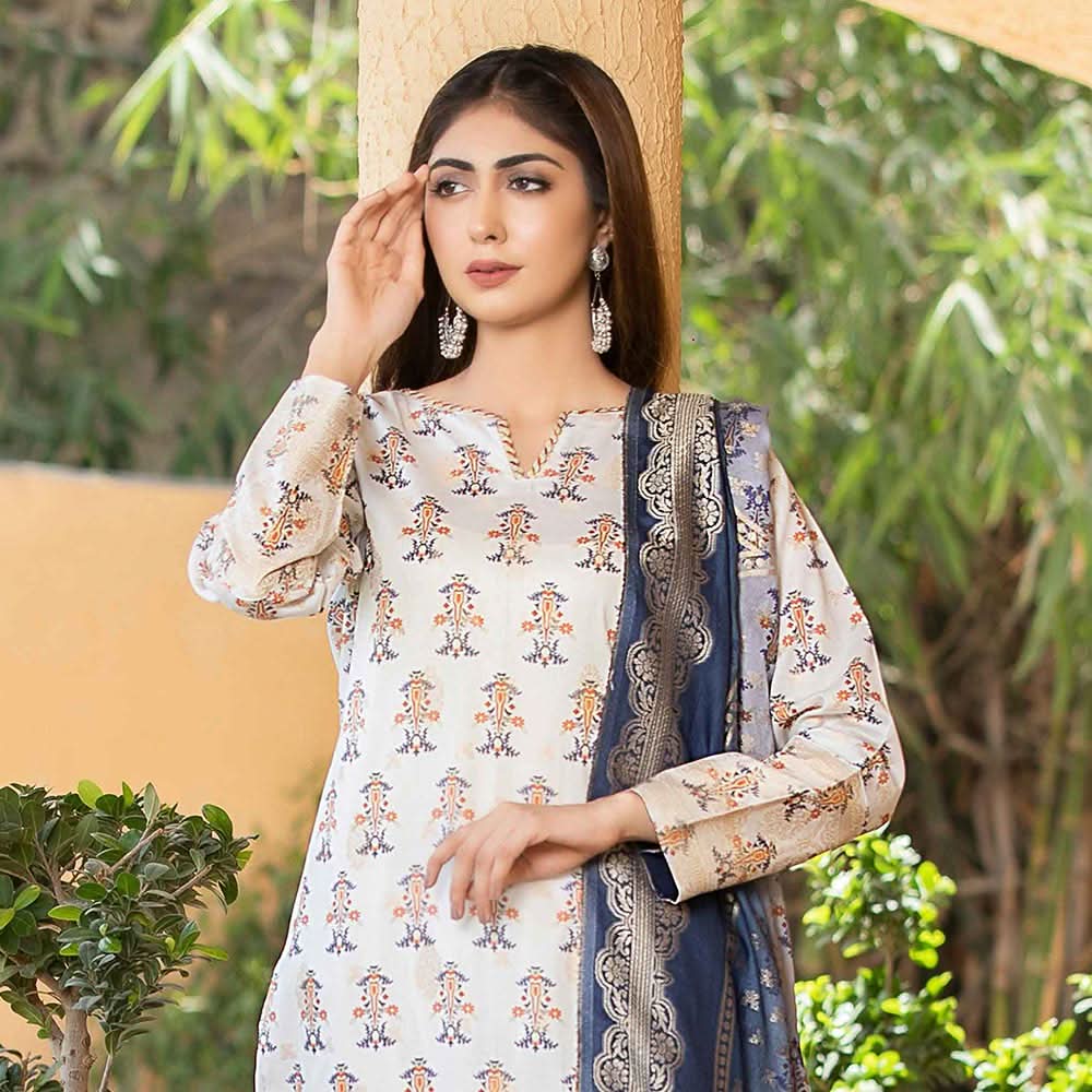 Rang Rasiya Jacquard Broshia Lawn 3 Pcs Un-Stitched Suit - 4, Women, 3Pcs Shalwar Suit, Rana Arts, Chase Value
