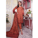 Rivisihing Banarsi Embroidered 3 Pcs Un-Stitched Suit - 3, Women, 3Pcs Shalwar Suit, Rana Arts, Chase Value