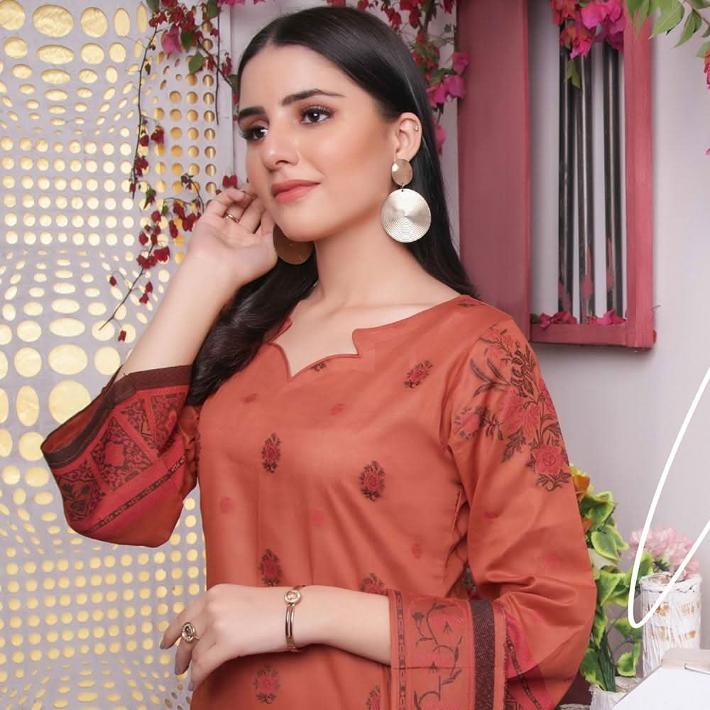 Rivisihing Banarsi Embroidered 3 Pcs Un-Stitched Suit - 3, Women, 3Pcs Shalwar Suit, Rana Arts, Chase Value