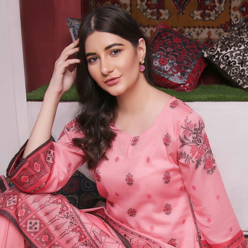 Rivisihing Banarsi Embroidered 3 Pcs Un-Stitched Suit - 5, Women, 3Pcs Shalwar Suit, Rana Arts, Chase Value