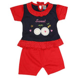Newborn Girls Suit 2Pcs - Red, Kids, NB Girls Sets And Suits, Chase Value, Chase Value