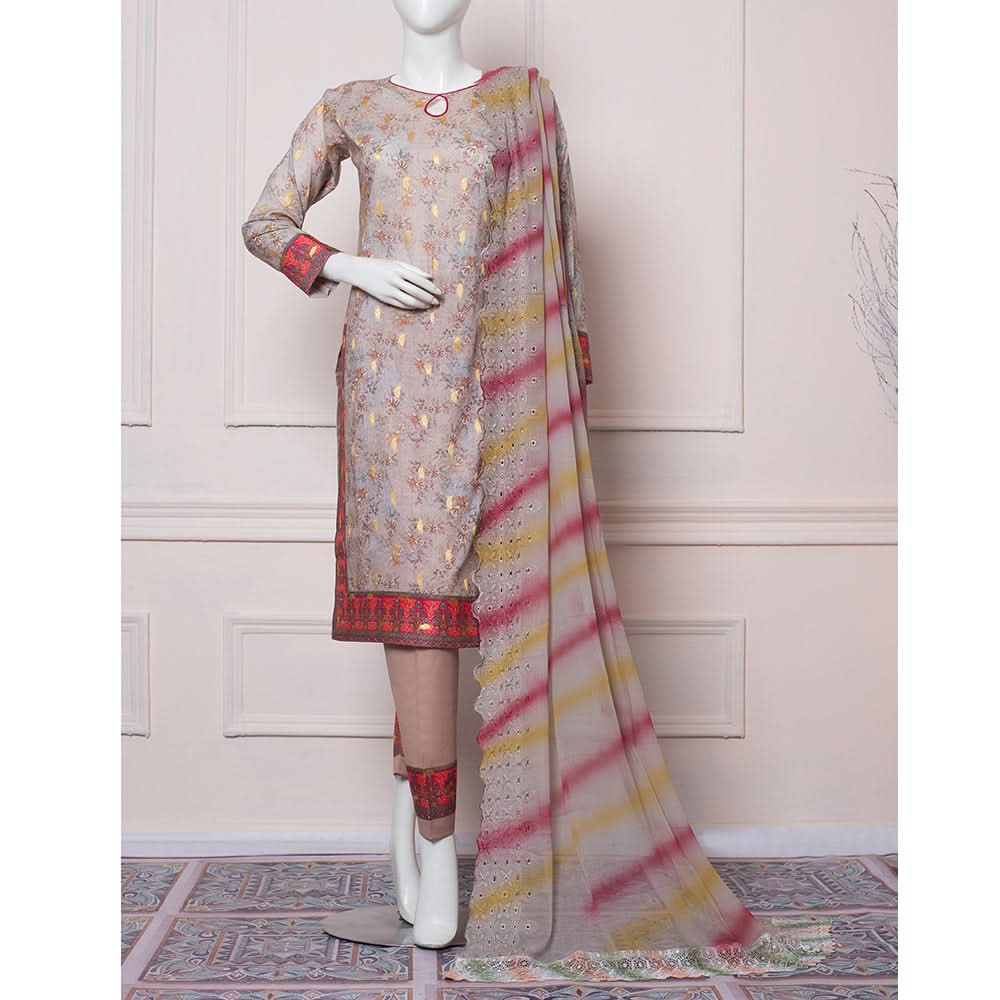 RA RIM JHIM Jacquard Broshia Lawn 3 Pcs Un-Stitched Suit - 9, Women, 3Pcs Shalwar Suit, Rana Arts, Chase Value
