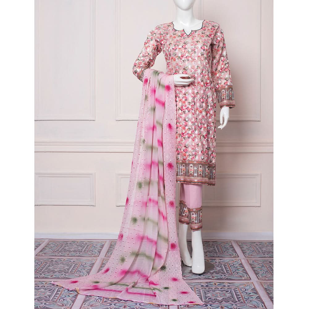 RA RIM JHIM Jacquard Broshia Lawn 3 Pcs Un-Stitched Suit - 10, Women, 3Pcs Shalwar Suit, Rana Arts, Chase Value