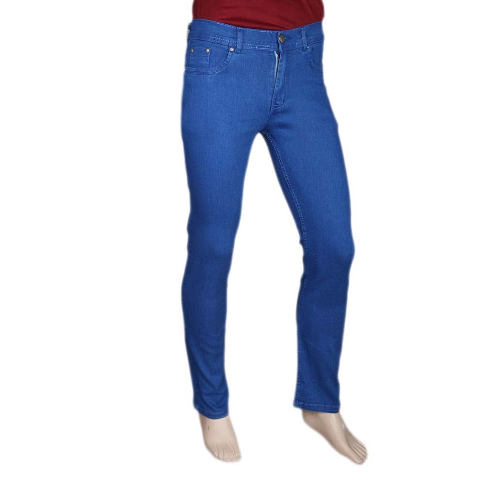 Men's Slim Fit Jeans Pant - Royal Blue, Men, Casual Pants And Jeans, Chase Value, Chase Value