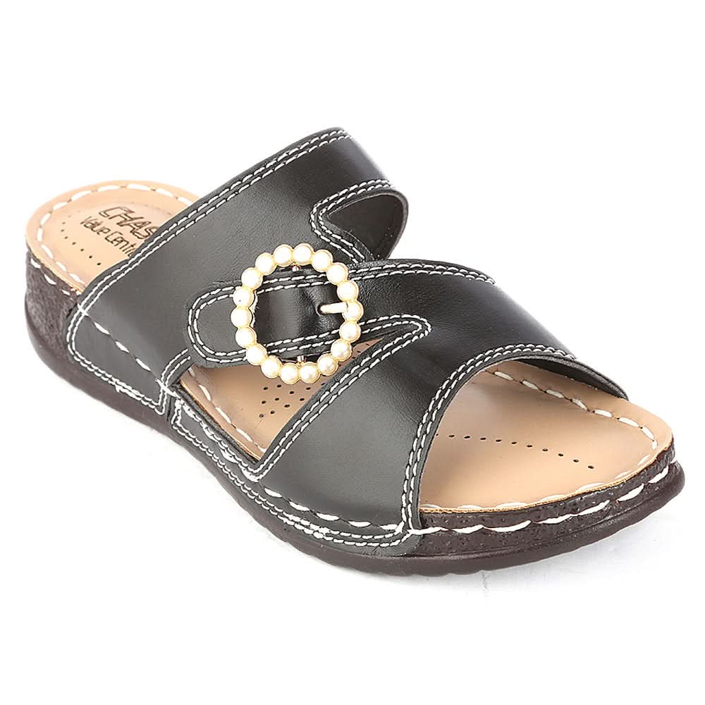 Women's Softy Slipper (S-31) - Black - test-store-for-chase-value
