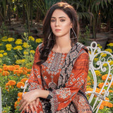 Three Star Printed Lawn 3 Pcs Un-Stitched Suit Vol 3 - 2-B, Women, 3Pcs Shalwar Suit, Al-Dawood Textiles, Chase Value