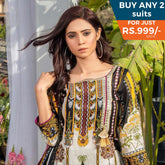Three Star Printed Lawn 3 Pcs Un-Stitched Suit Vol 3 - 3-A, Women, 3Pcs Shalwar Suit, Al-Dawood Textiles, Chase Value